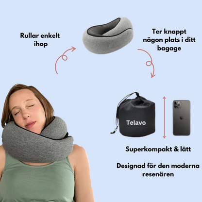 RelaxEase | Ergonomisk Nackkudde för Bekväma Resor & Smärtfria Dagar ✈️